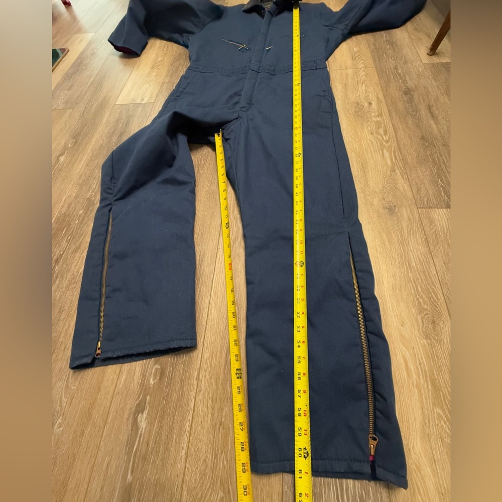 Vintage Walls Navy Blizzard Pruf  jumpsuit with Quilted Insulated. Blizzard Pruf - Picture 9 of 12